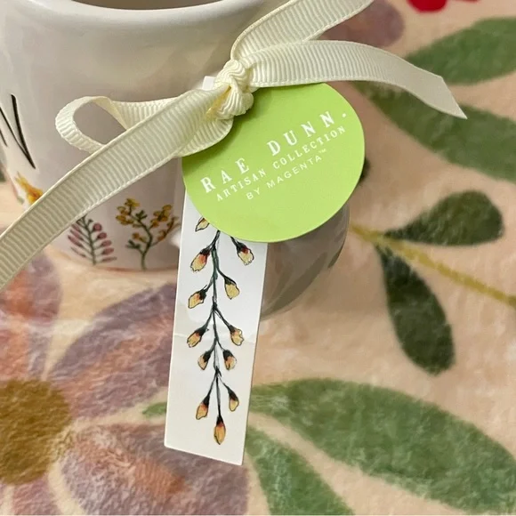 Rae Dunn White Mug with Floral Design - Picture 10 of 11